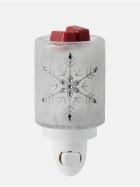 Scentsy Frosted Gems Plug-In Warmer - White with Colorful Accent